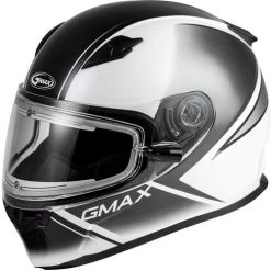 Gmax FF-49S Hail Snow Helmet - Electric Shield -HJC Store gmax ff 49s hail helmet electric shield white black left 02091.1603319437