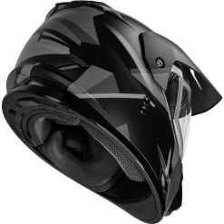 Gmax GM-11S Ripcord Helmet - Electric Shield 32 Gmax GM-11S Ripcord Helmet - Electric Shield -HJC Store gmax gm 11s ripcord helmet electric shield matte black grey back right 57210.1669508321