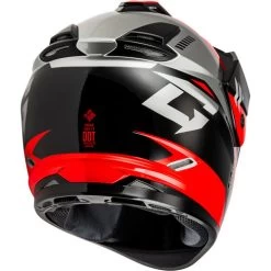Gmax GM-11S Ronin Snow Helmet - Electric Shield -HJC Store gmax gm 11s ronin electric shield helmet black red back right 75456.1698618528