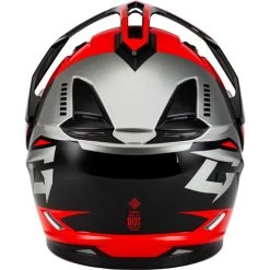 Gmax GM-11S Ronin Snow Helmet - Electric Shield -HJC Store gmax gm 11s ronin electric shield helmet black red back 86828.1698618564