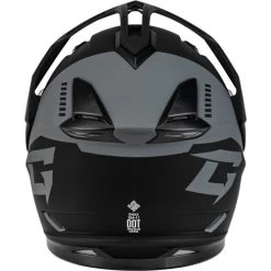 Gmax GM-11S Ronin Snow Helmet - Electric Shield -HJC Store gmax gm 11s ronin electric shield helmet matte black silver back 67119.1698618562