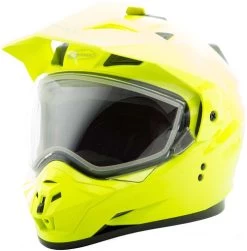Gmax GM-11S Snow Helmet Solids - Dual Shield -HJC Store gmax gm 11s snow helmet solid hi vis left 14527.1562900410