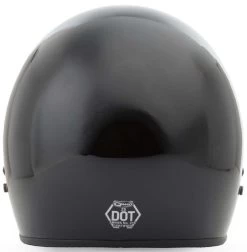 Gmax GM2 Solid Helmet -HJC Store gmax gm2 solid helmet gloss black back 27276.1497494624