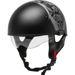 Gmax HH-65 Tormentor Naked Helmet -HJC Store gmax hh 65 tormentor naked helmet black silver clear shield 19940.1588166556