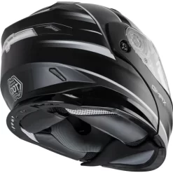 Gmax MD-01S Descendant Helmet - Electric Shield -HJC Store gmax md 01s descendant helmet electric shield matte black white back right 65141.1669970650