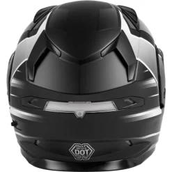 Gmax MD-01S Descendant Helmet - Electric Shield -HJC Store gmax md 01s descendant helmet electric shield matte black white back 46805.1669970661