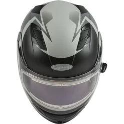 Gmax MD-01S Descendant Helmet - Electric Shield -HJC Store gmax md 01s descendant helmet electric shield matte grey silver front 56727.1669970548
