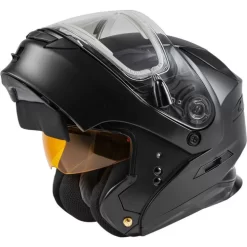 Gmax MD-01S Modular Snow Helmet - Electric Shield -HJC Store gmax md 01s modular snow electric shield helmet matte black chin bar up 63966.1698272201