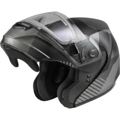 Gmax MD-04S Reserve Helmet - Electric Shield 28 Gmax MD-04S Reserve Helmet - Electric Shield -HJC Store gmax md 04s reserve snow helmet electric shield dark silver black flip up 29432.1669375432