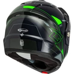 Gmax MD-74S Spectre Snow Helmet - Electric Shield -HJC Store gmax md 74s specter electric shield helmet grey neon green back right 61121.1698714407