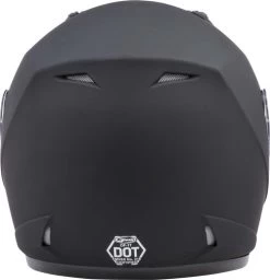 Gmax OF-17 Helmet Solids -HJC Store gmax of 17 helmet solid matte black back 72013.1560420549