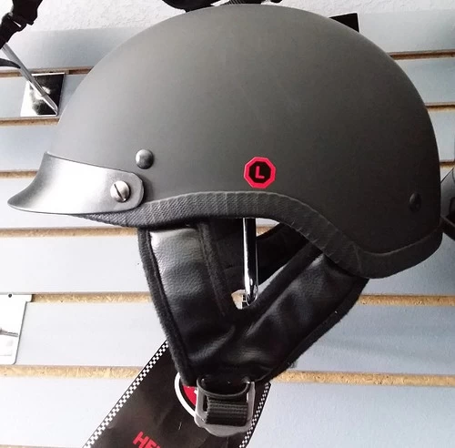 HCI 100 Half Helmet Matte Black 2 HCI 100 Half Helmet Matte Black - Image 2