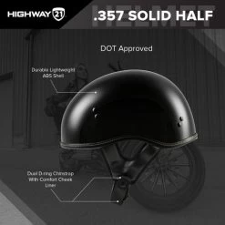 Highway 21 .357 Helmet Solid -HJC Store highway 21 .357 helmet features 10882.1646731332