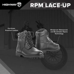Highway 21 Lace Up RPM Boots -HJC Store highway 21 rpm lace up boots features 66188.1645956066