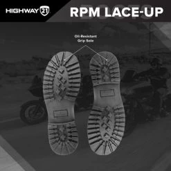 Highway 21 Lace Up RPM Boots -HJC Store highway 21 rpm lace up boots sole features 13040.1645956098