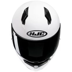 HJC C10 Helmet -HJC Store hjc c10 helmet solid gloss white front 28674.1670192639