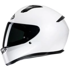 HJC C10 Helmet -HJC Store hjc c10 helmet solid gloss white left 12920.1670192632