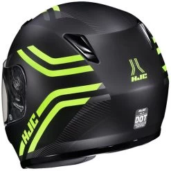 HJC CL-Y Strix Helmet -HJC Store hjc cly strix helmet mc 3h black hi viz yellow back left 28976.1635054305