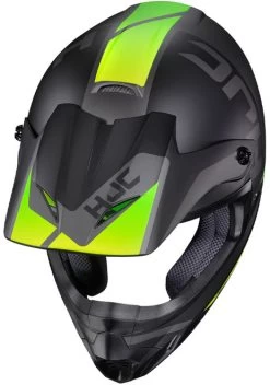HJC CS-MX II Creed Helmet -HJC Store hjc cs mx2 creed helmet mc 4hsf black green top 07739.1635060490