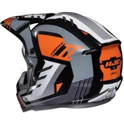 HJC CS-MX II Phyton Helmet -HJC Store hjc cs mx2 phyton helmet mc7 grey orange white back left 09677.1635062594
