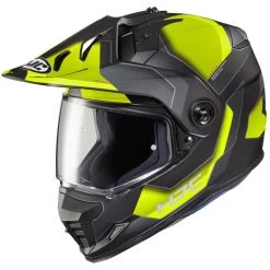 HJC DS-X1 Synergy Helmet -HJC Store hjc ds x1 synergy helmet mc 3hsf hi viz yellow left 41743.1635055919