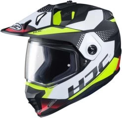 HJC DS-X1 Tactic Helmet -HJC Store hjc ds x1 tactic helmet mc 3hsf black white hi vis 08090.1568854014