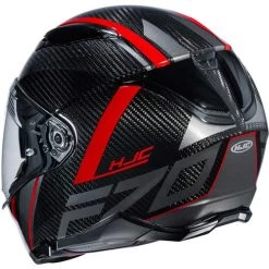 HJC F70 Carbon Eston Helmet -HJC Store hjc f70 carbon eston helmet mc 1 black red back 81428.1602665195