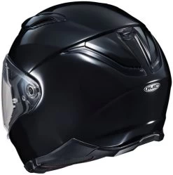 HJC F70 Helmet Solid -HJC Store hjc f70 helmet solid gloss black back 33880.1577961839