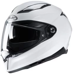 HJC F70 Helmet Solid -HJC Store hjc f70 helmet solid white left 06279.1577961842