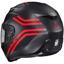 HJC I10 Strix Helmet -HJC Store hjc i10 strix helmet mc 1sf black red back left 08793.1635035155