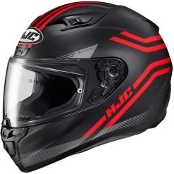 HJC I10 Strix Helmet -HJC Store hjc i10 strix helmet mc 1sf black red left 47400.1635035113