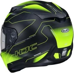 HJC I10 Taze Helmet -HJC Store hjc i10 taze helmet mc 3hsf hi viz yellow black back left 77626.1634990276