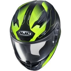 HJC I10 Taze Helmet -HJC Store hjc i10 taze helmet mc 3hsf hi viz yellow black top 77667.1634990272