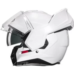 HJC I100 Helmet Solids -HJC Store hjc i100 helmet solid pearl white shield up 69059.1645078334