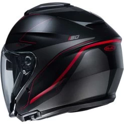 HJC I30 Slight Helmet -HJC Store hjc i30 slight helmet mc 1sf black red back 06567.1602657032