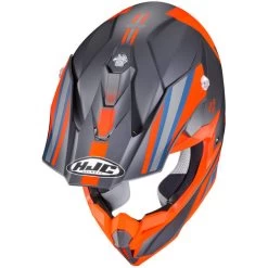 HJC I50 Flux Helmet -HJC Store hjc i50 flux helmet mc 6sf grey orange top 95856.1635058179