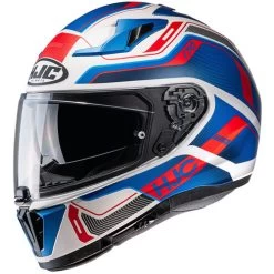 HJC I70 Lonex Helmet -HJC Store hjc i70 lonex helmet mc 21sf white blue red left 39042.1634979448