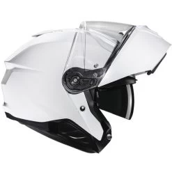 HJC I91 Helmet -HJC Store hjc i91 helmet pearl white.right shield up 01239.1697685809