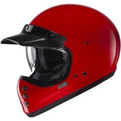 HJC V60 Helmet Solid -HJC Store hjc v60 helmet solid red with peak visor 27660.1665664794