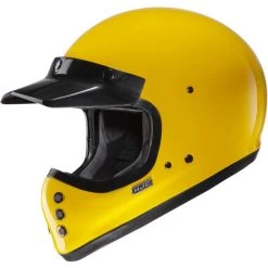 HJC V60 Helmet Solid -HJC Store hjc v60 helmet solid yellow with peak visor 01665.1665664810
