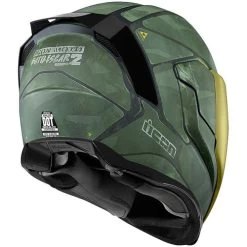 ICON Airflite Battlescar 2 Helmet -HJC Store icon airflite battlescar 2 helmet green back 88030.1554169262