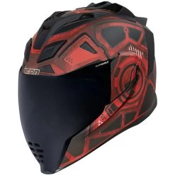 ICON Airflite Blockchain Helmet -HJC Store icon airflite blockchain helmet red front 79668.1584226422