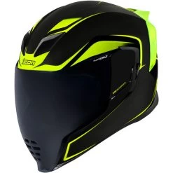 ICON Airflite Crosslink Helmet -HJC Store icon airflite crosslink helmet hi viz front 40183.1613640161