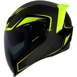 ICON Airflite Crosslink Helmet -HJC Store icon airflite crosslink helmet hi viz left 17484.1613640157