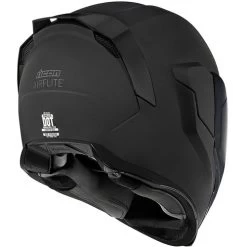 ICON Airflite Dark Helmet -HJC Store icon airflite dark helmet black rubatone back 02836.1699533141