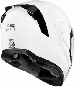 ICON Airflite Helmet Solid -HJC Store icon airflite helmet solid gloss white back 84616.1521597690