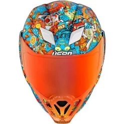 ICON Airflite MIPS ReDoodle Helmet -HJC Store icon airflite mips redoodle helmet white front 93077.1659695211