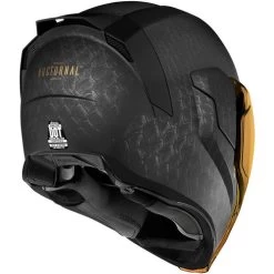 ICON Airflite Nocturnal Helmet -HJC Store icon airflite nocturnal helmet black back 53311.1659696264