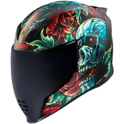 ICON Airflite MIPS Omnicrux Helmet -HJC Store icon airflite omnicrux helmet black front left 72779.1689461256