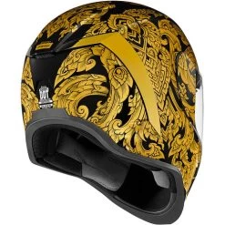ICON Airform Esthetique Helmet -HJC Store icon airform esthetique helmet gold back 69438.1629047384